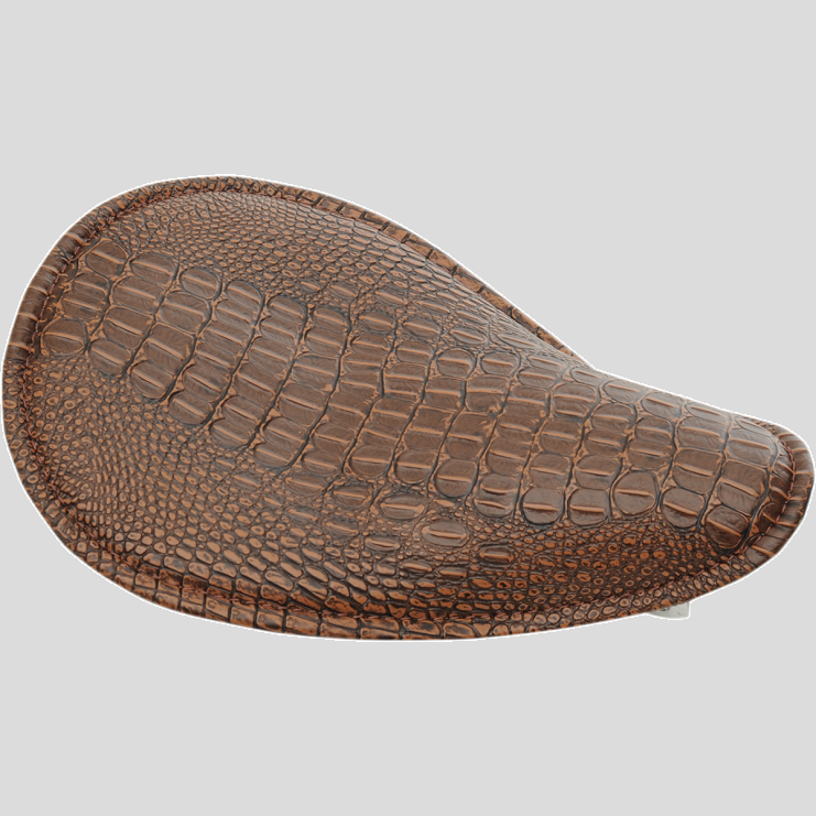 Gator Brown Solo Seat - Small Cycle Refinery