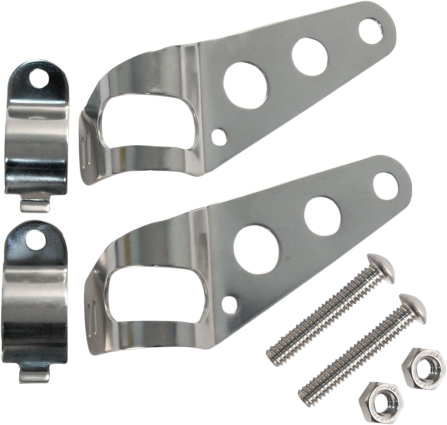 Headlight Mounting Brackets, Stainless Cycle Refinery