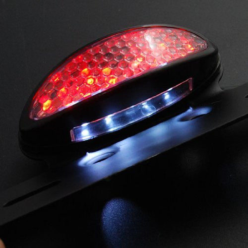 Cateye Lens 12V LED Motorcycle Brake Tail Light Cycle Refinery