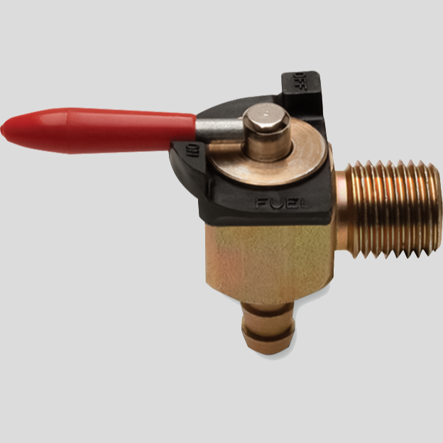 Fuel Valve 1/4NPT x 1/4in Barb - 90 Degree Cycle Refinery