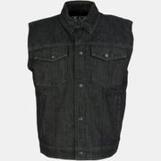 Z1R Black Denim Vest Cycle Refinery