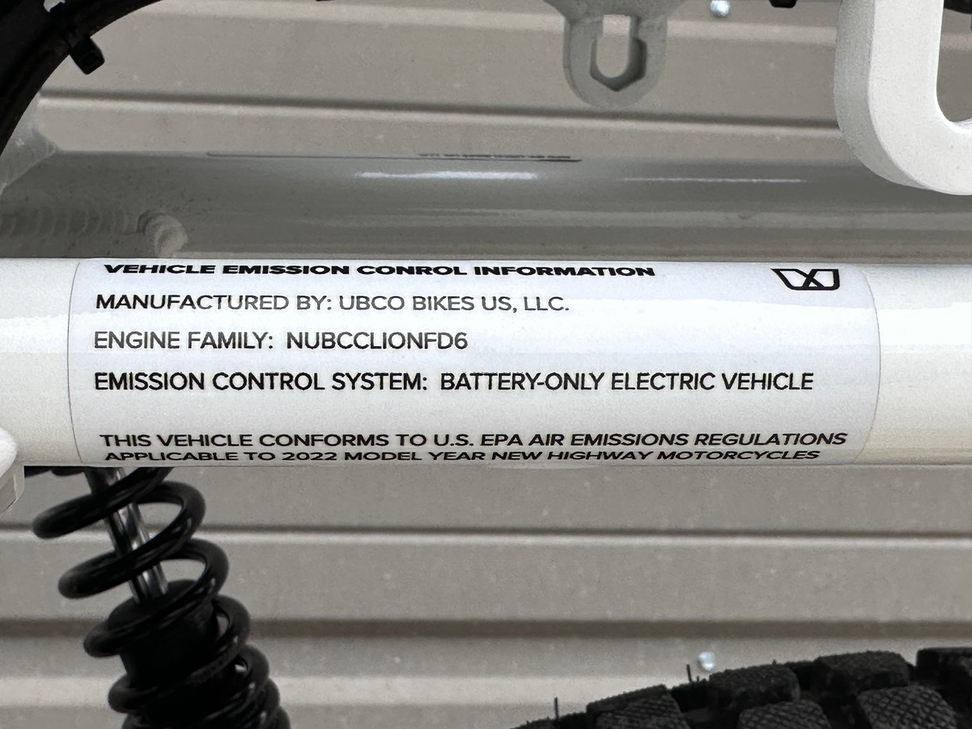 2022 UBCO 2x2 Adventure 3.1KWH Cycle Refinery