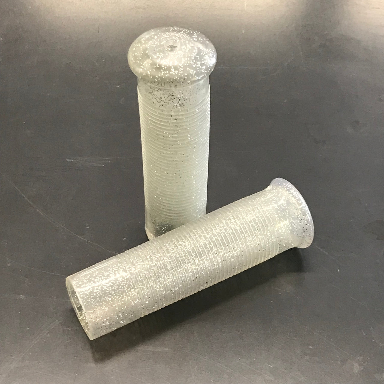 Star Fire Flake Grips - Silver Cycle Refinery