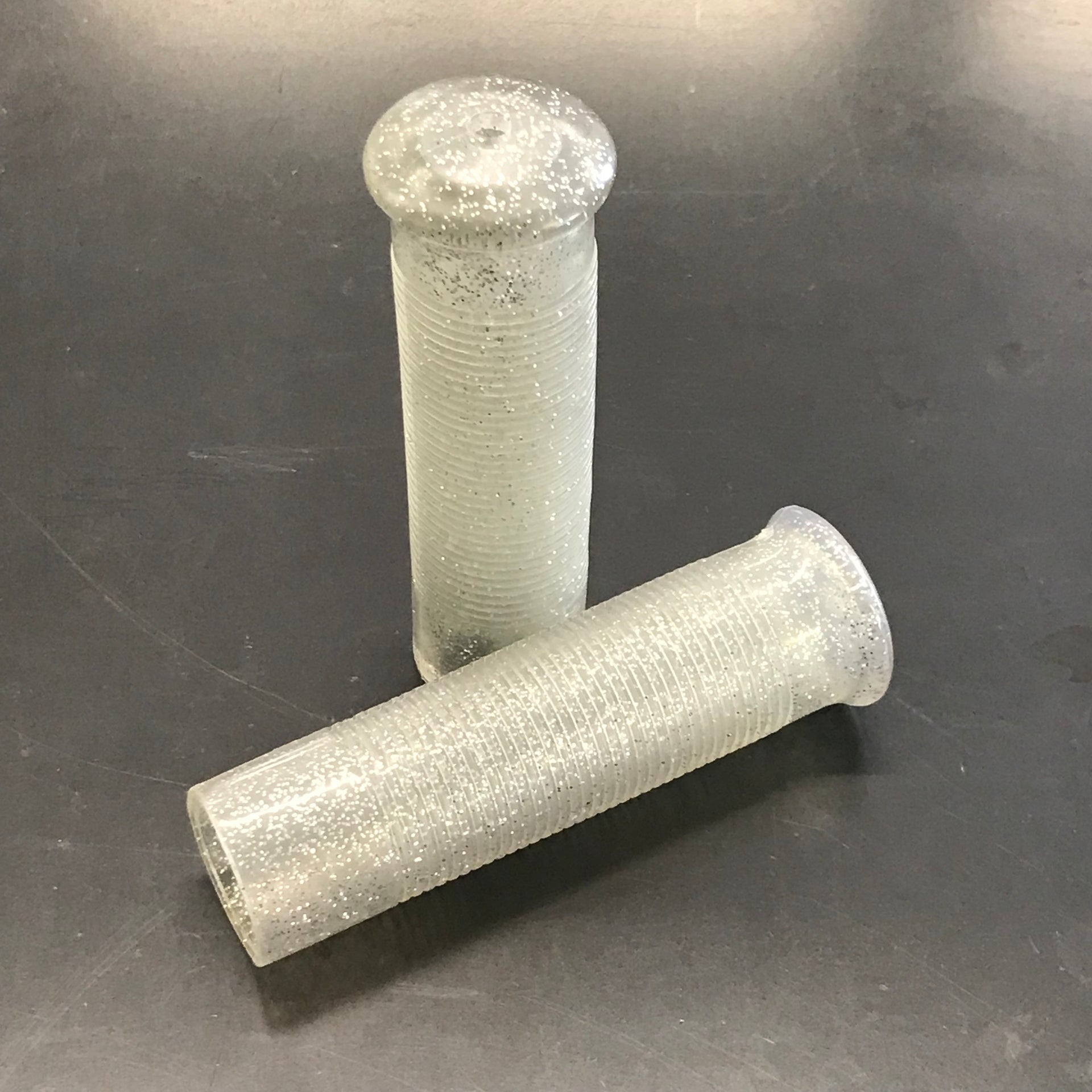 Star Fire Flake Grips - Silver Cycle Refinery