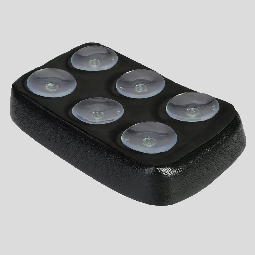 Leather Pillion Pad w/ 6 Suction Cup Rear Passenger Seat Cycle Refinery